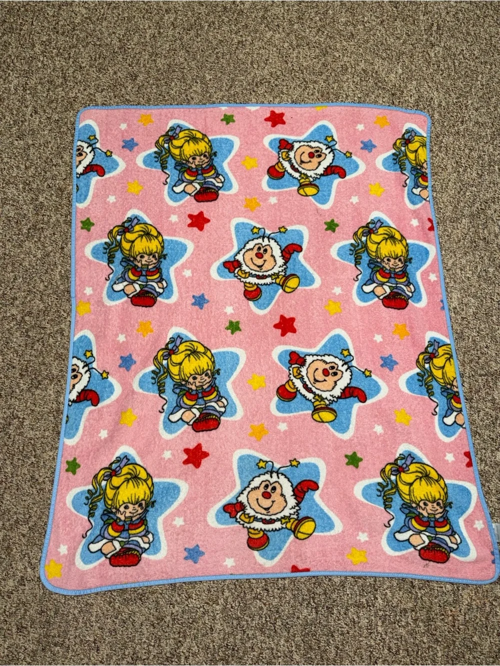 Jay franko hallmark Rainbow Brite twink Pink Kids‎ Blanket throw blanket 39x49